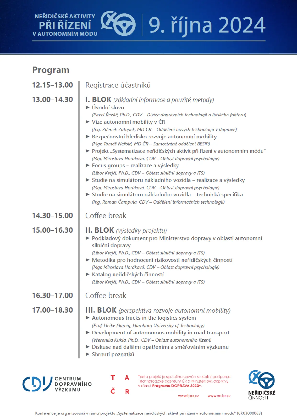 Program konference